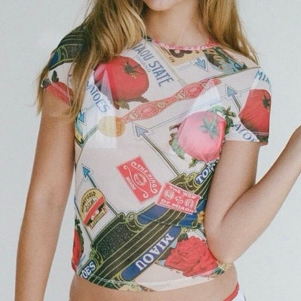 Miaou Mesh mini tee size Medium